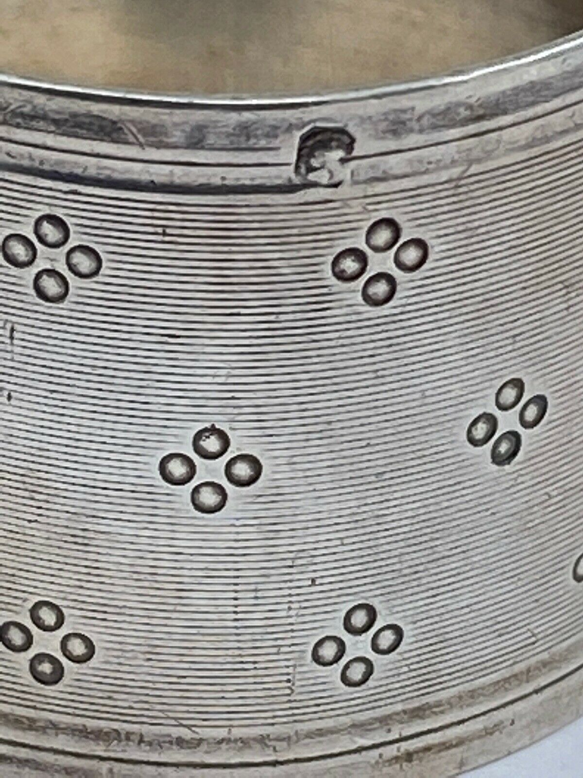 Two rounds of fine nineteenth silver towels louis xvi minerve style