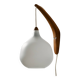 MK10987 Applique en teck et verre par Uno & Östen Kristiansson pour Luxus