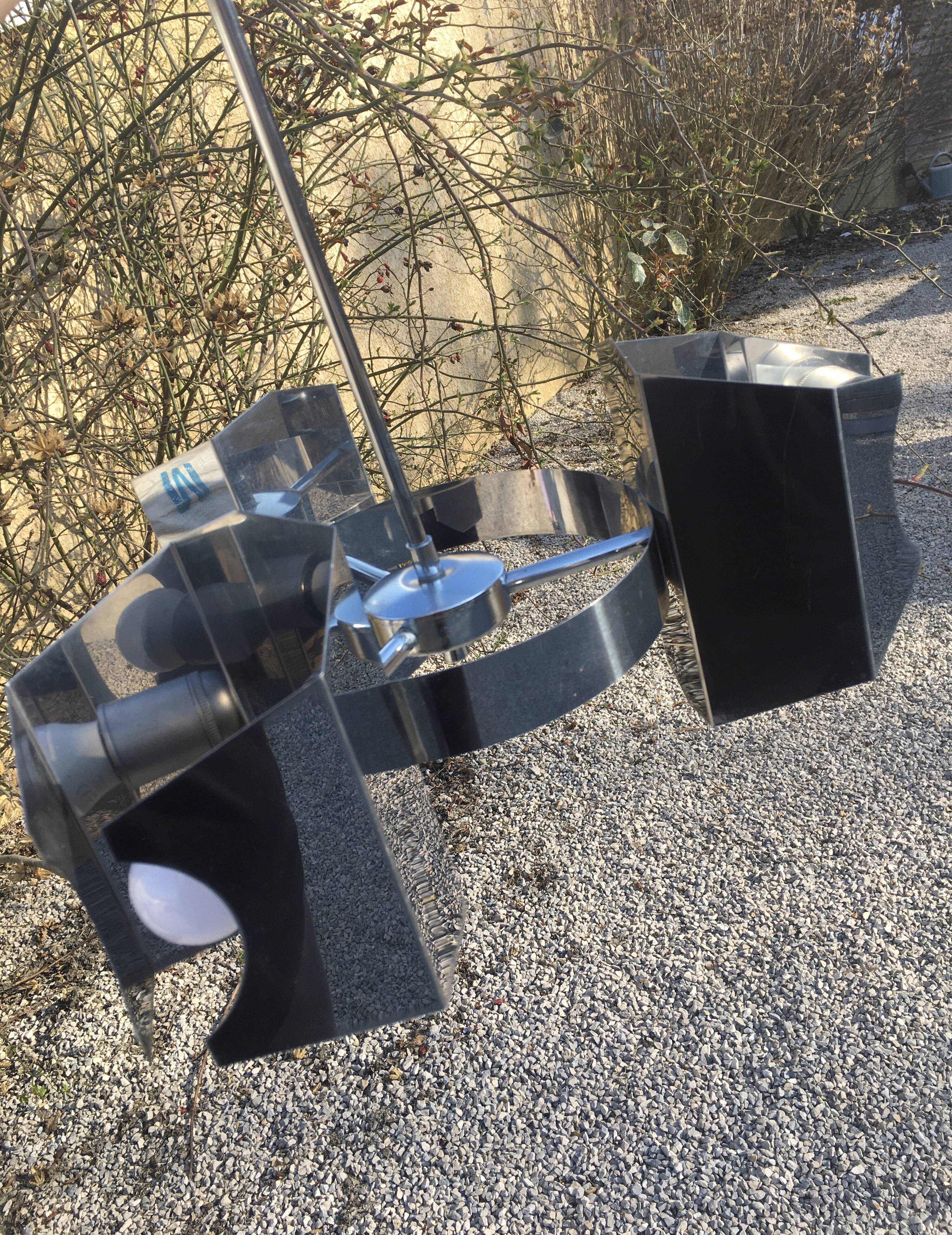 Space Age chandelier 3 lights