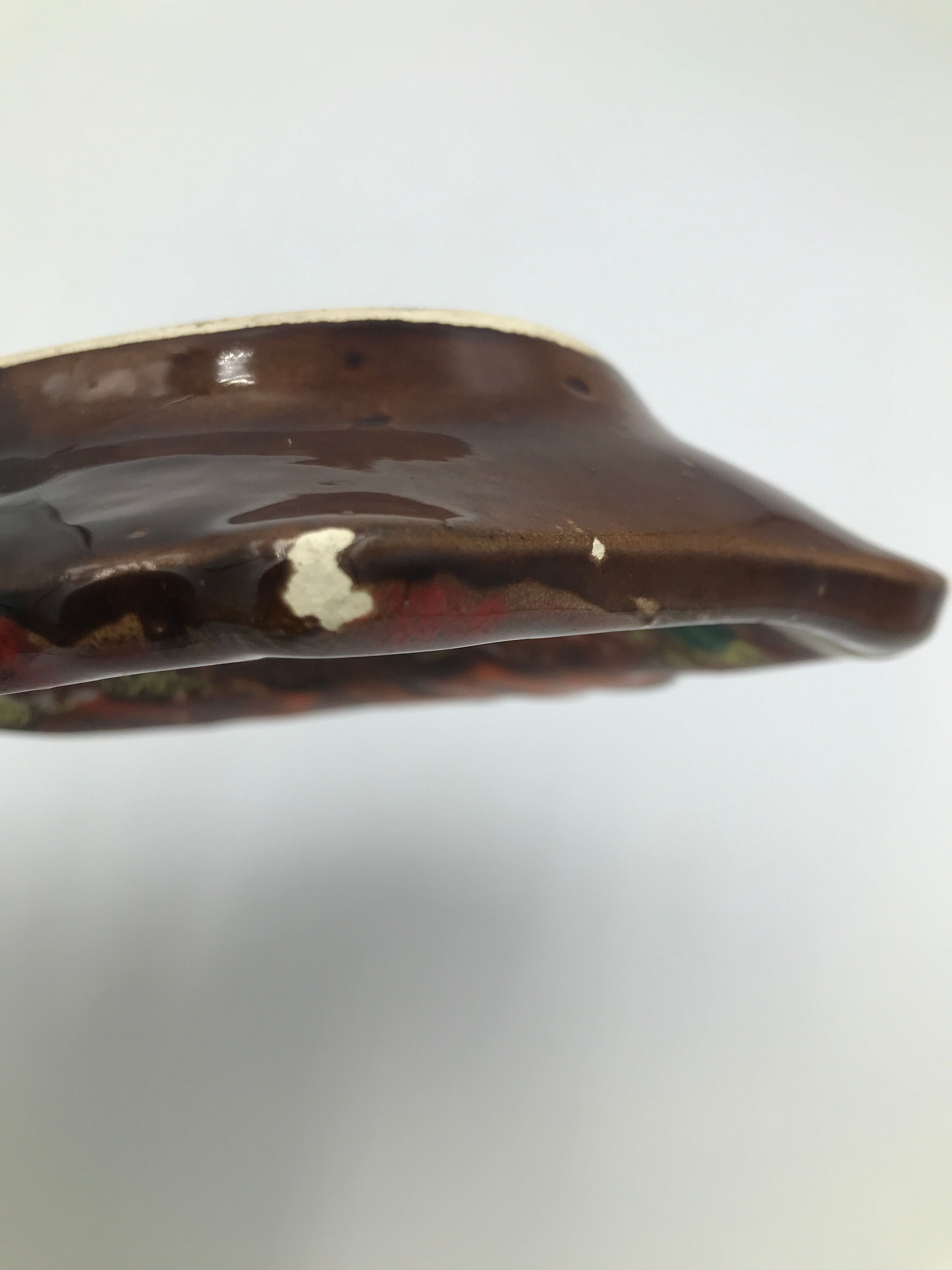 Empty-pocket shaped vintage Vallauris style fish