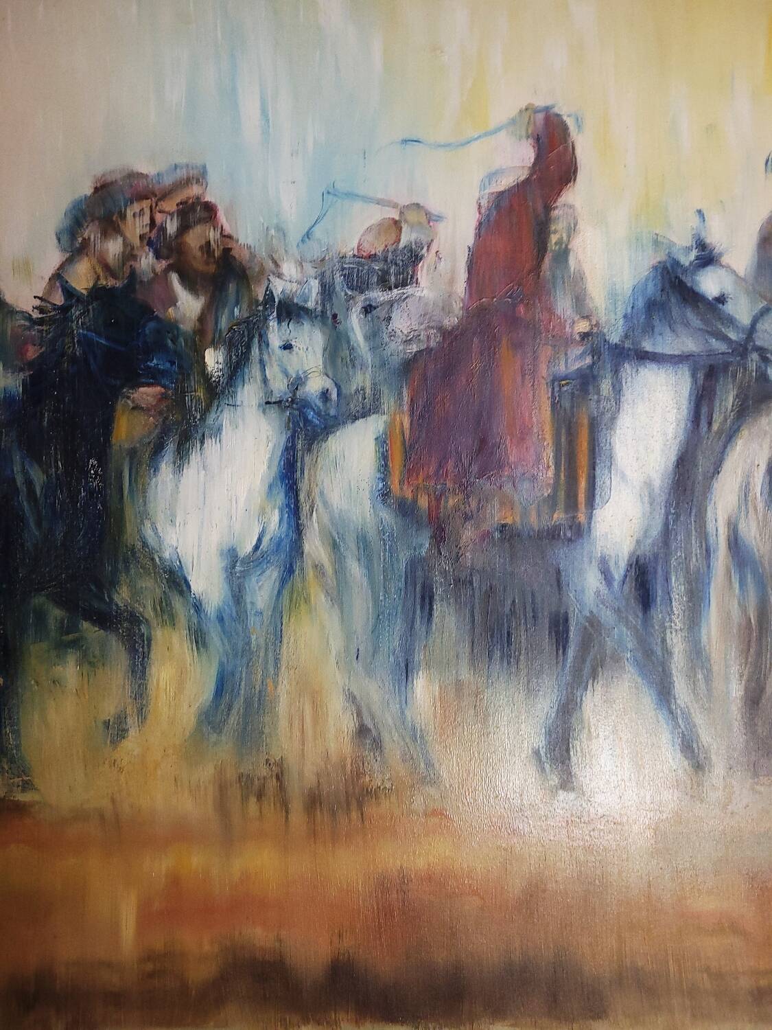 Painting – Riders & Horses, Béatrice Farge