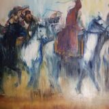 Painting – Riders & Horses, Béatrice Farge