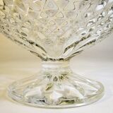 Thick glass stand bowl