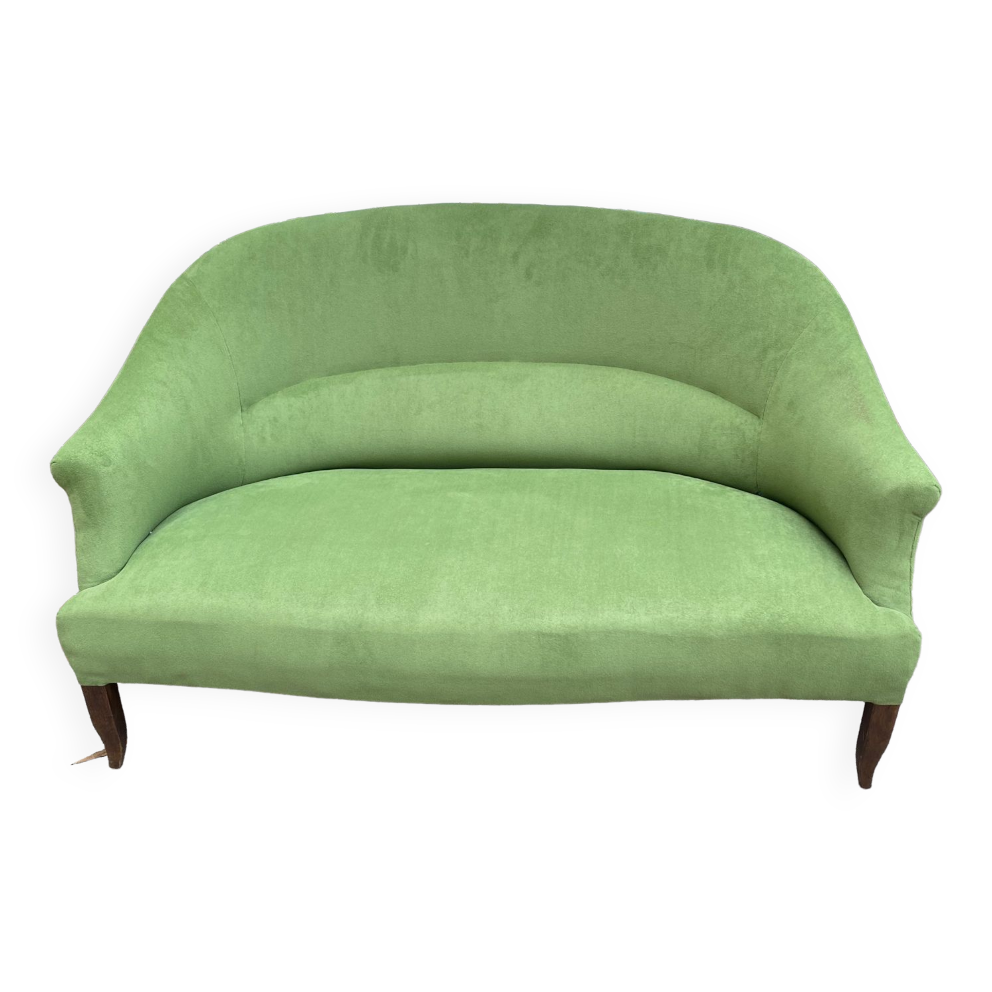 Green velvet toad sofa