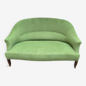 Canapé crapaud en velours vert