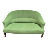Green velvet toad sofa