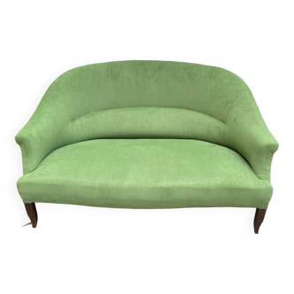 Green velvet toad sofa