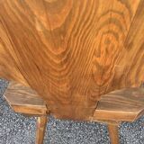 Pair of 1960s Brutalist Solid Oak Chalet Chairs