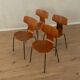 3103 hammer chairs, arne jacobsen, vintage