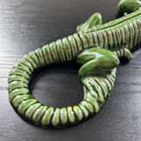 Green ceramic lizard