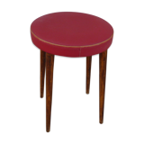 Vintage leather faux stool