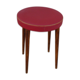 Vintage leather faux stool