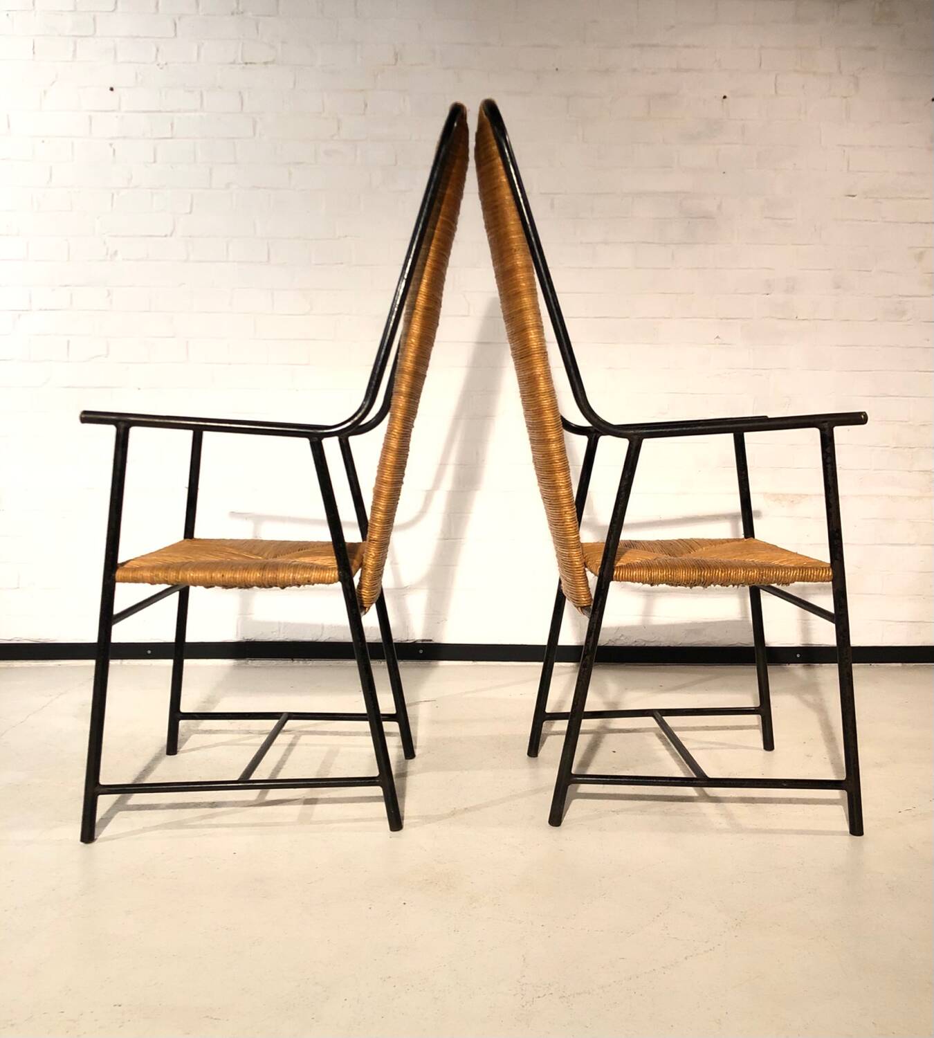 Pair of modernist armchairs circa 1950