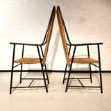 Pair of modernist armchairs circa 1950