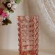 Large Luminarc vase in salmon glass