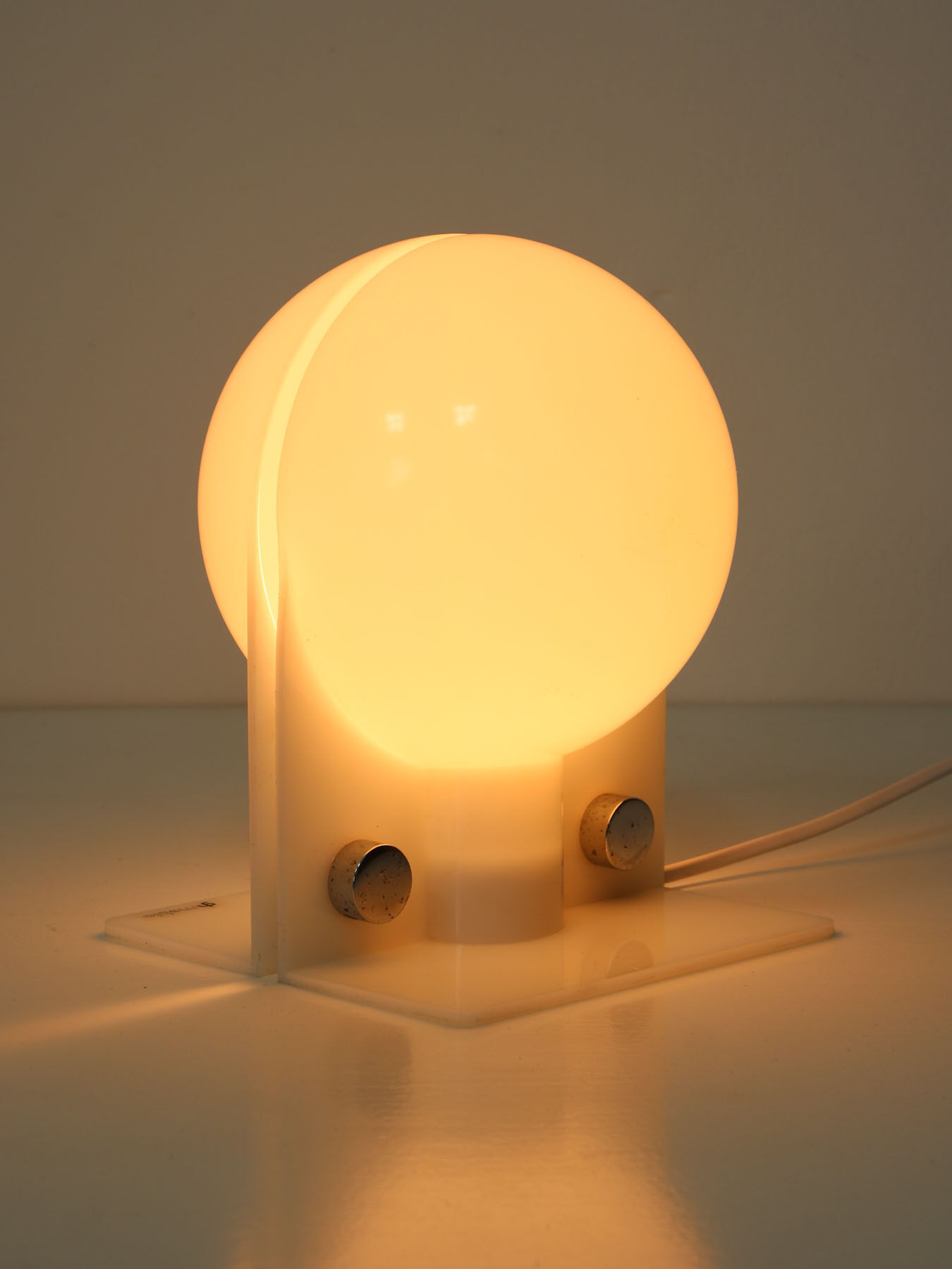 Lampe de table Sirio italienne de Guzzini par Brazzoli & Lampa