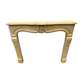Louis XV style fireplace in natural stone XX century