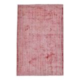 Pale red modern vintage rug