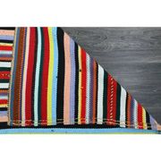 1970s Vintage Turkish Oushak Handmade Wool Cotton Red Area Rug 174x287