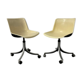 Pair of modus vintage chairs by Osvaldo Borsani for Techno