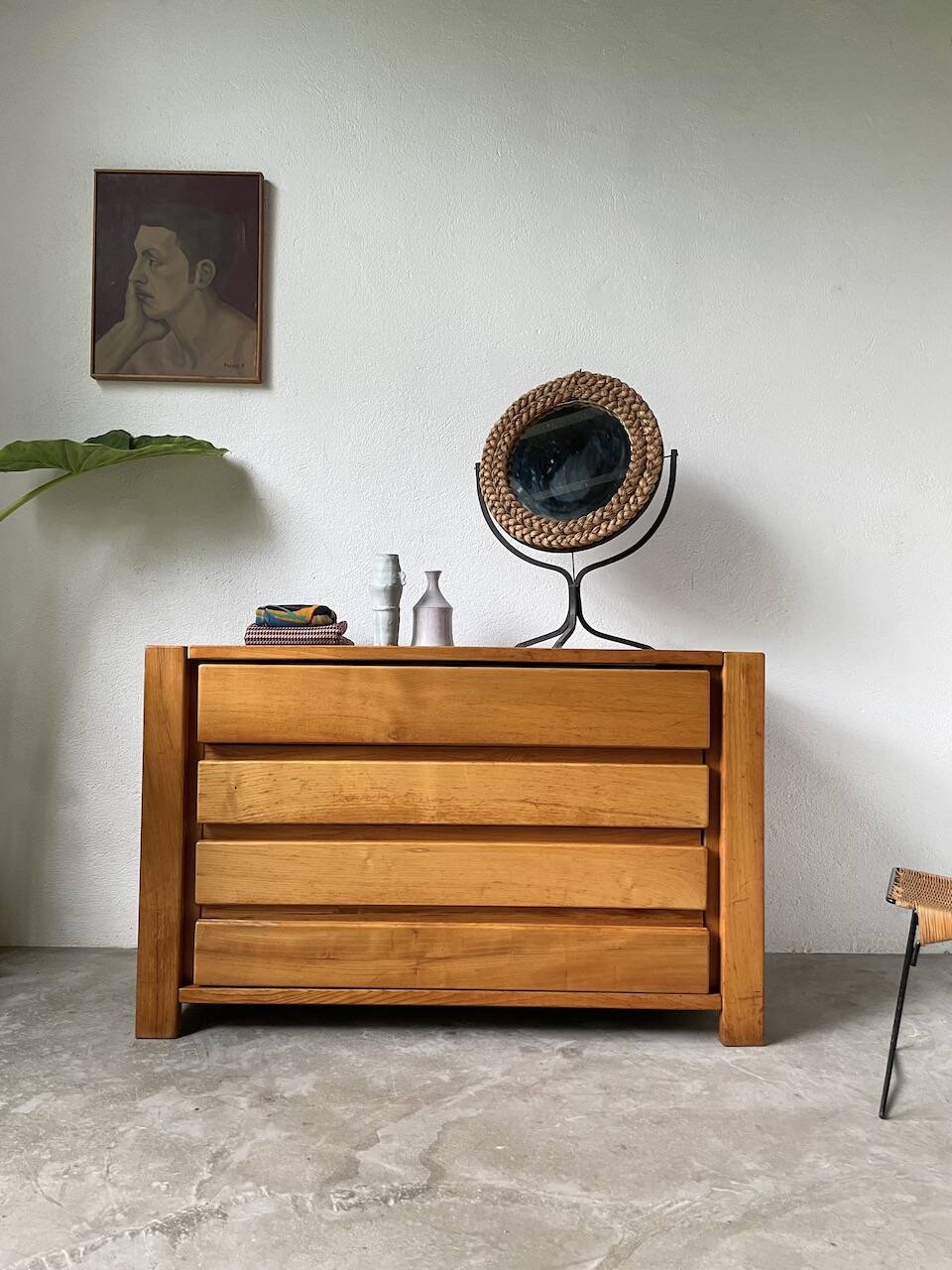 Elm chest of drawers Maison Regain