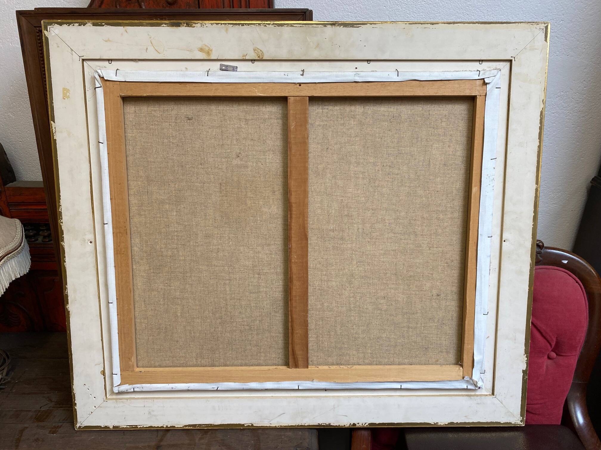 oil painting signed jp le bras painter of the navy port breton view from the p