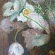 Peinture bouquet de fleurs sur toile 1944