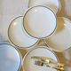 6 Sologne porcelain dinner plates in very good condition