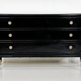 Mid-Century Modern Black Chest of Drawers by Carlo di Carli, 1950