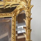 Palm tree mirror in wood and gilded stucco, 19th century