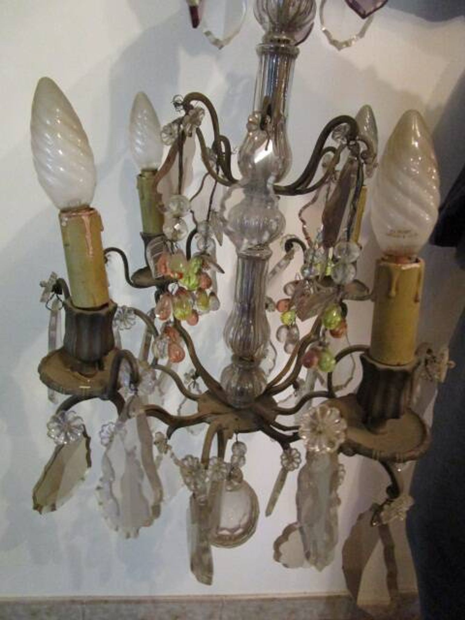 Lustre a pampilles ancien