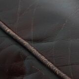 Bordeaux Red Cowhide Wingback Chair in English Style