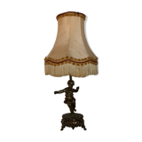 Golden bronze bedside lamp