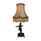 Golden bronze bedside lamp