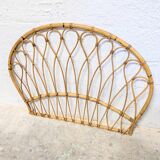 Vintage rattan headboard - single