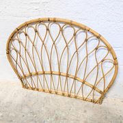 Vintage rattan headboard - single