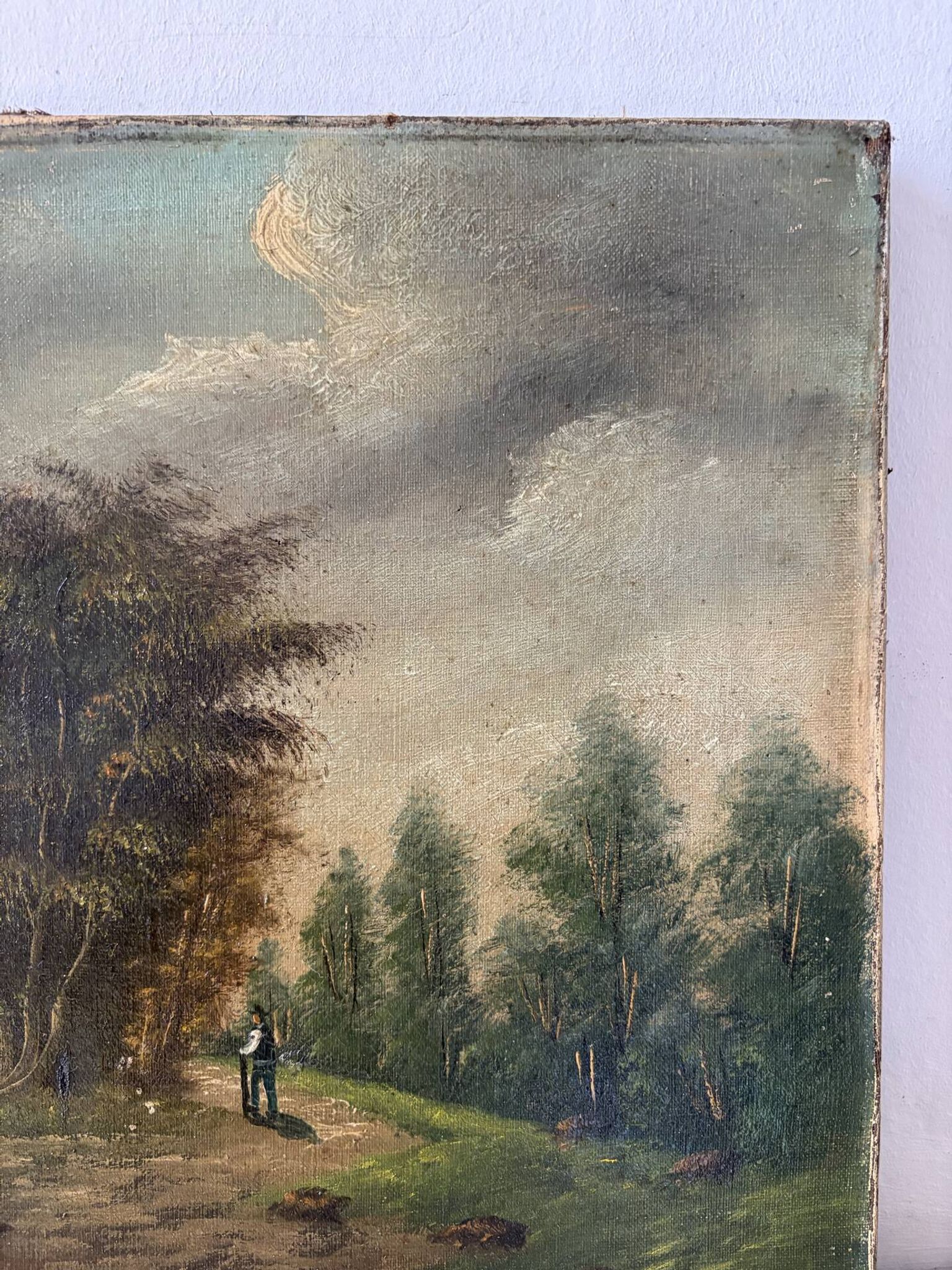 Rural landscape, late 19th century, oil on canvas signed