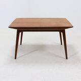 Extendable Teak Dining Table by Louis van Teeffelen for WeBe 1950s