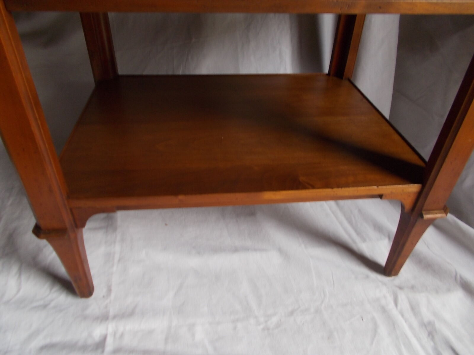 Cherry wood console side table