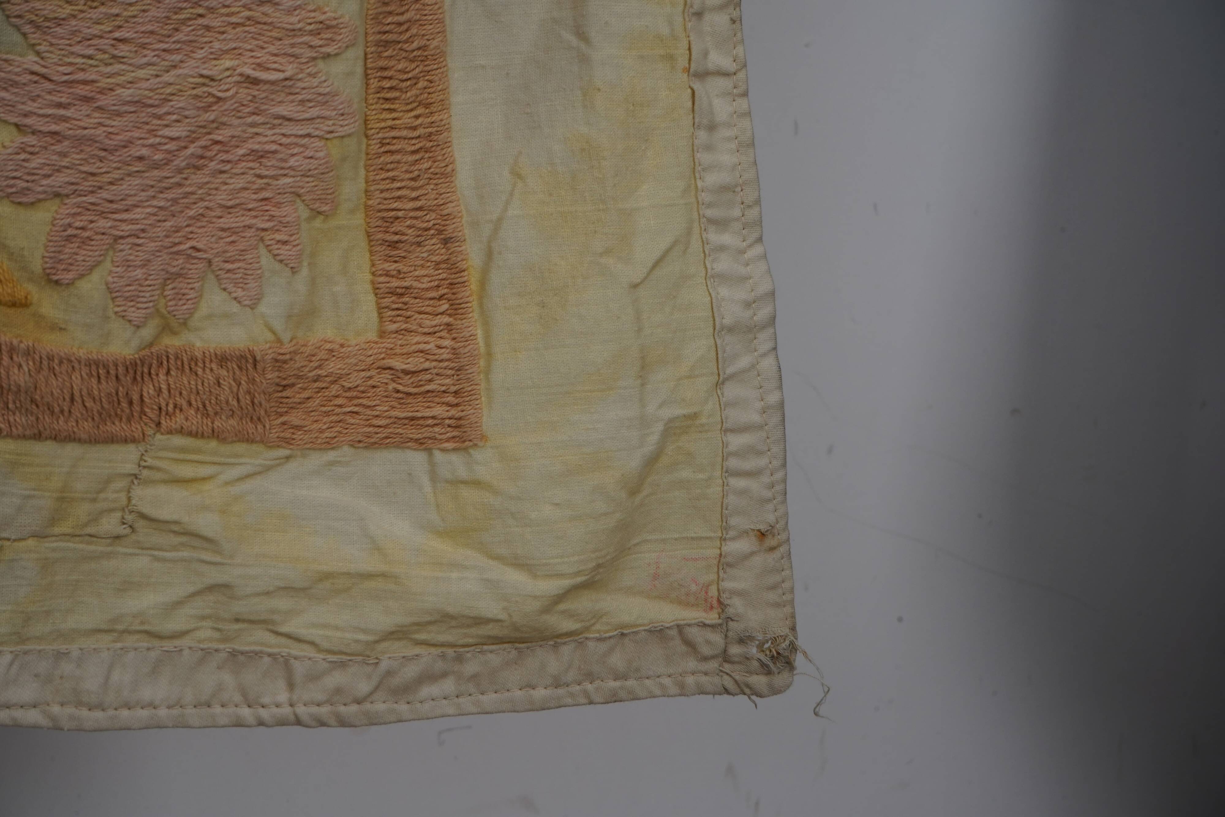 Vintage Turkish hand-knotted rug 133x154 cm