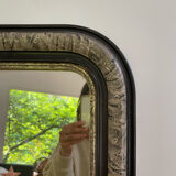 Louis philippe antique mirror with marbled plate