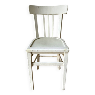 White wooden bistro chair