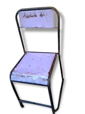 chaise vintage en métal