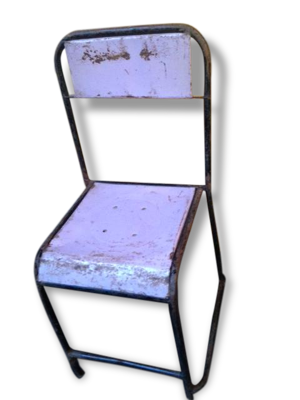 Chaise vintage en métal