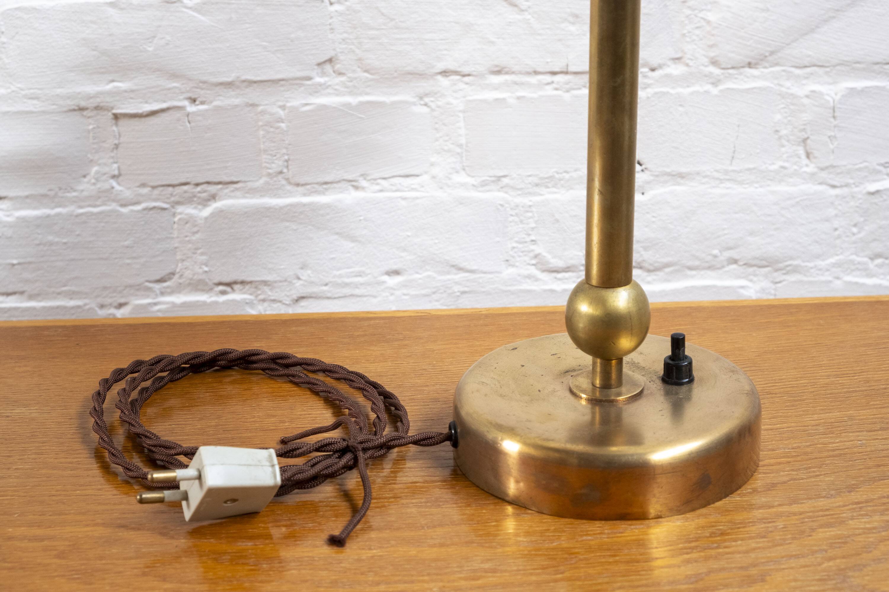 Rare Fog & Mørup table lamp, 1940s Denmark