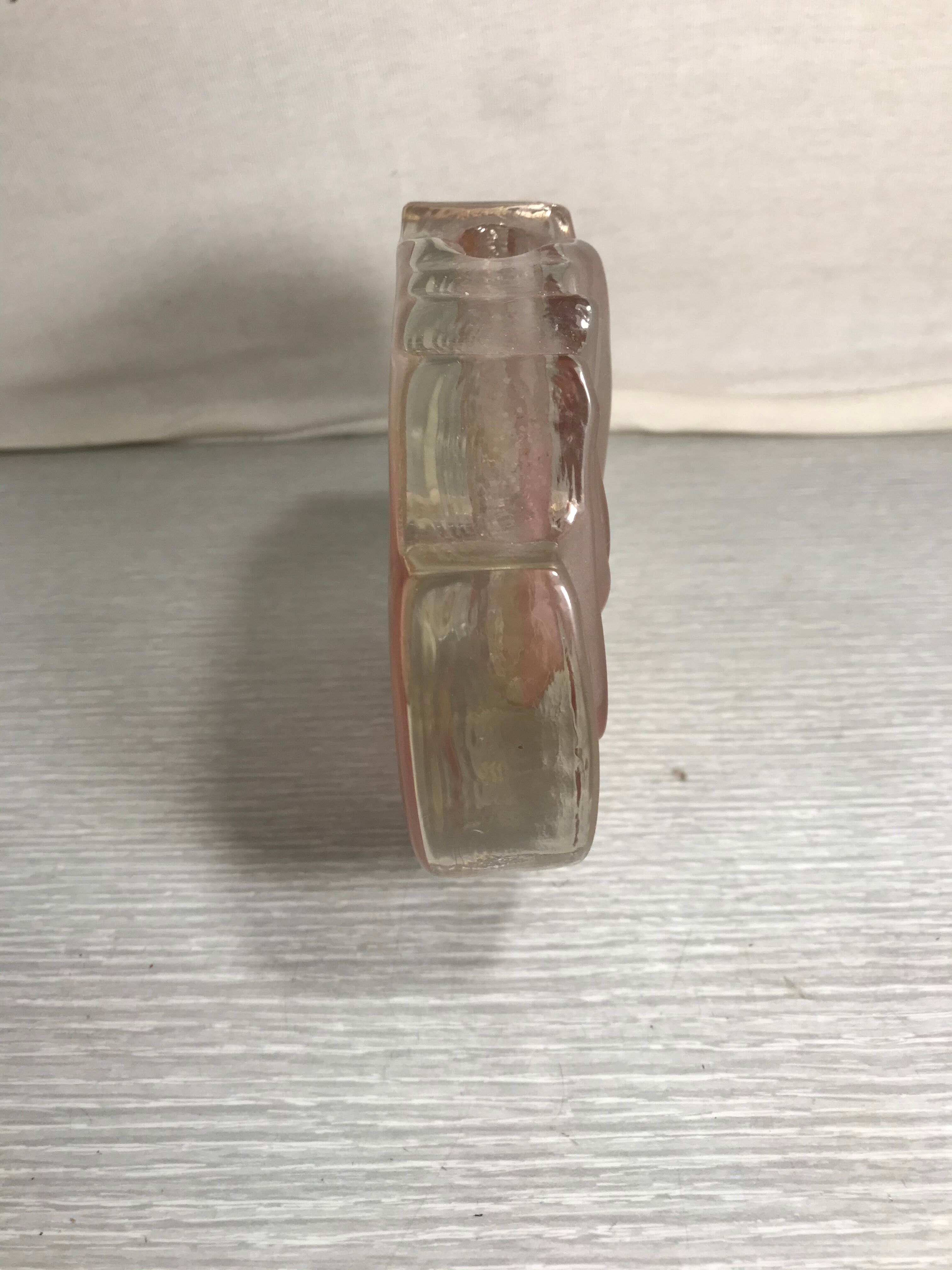 Ancient soliflore crystal vase Walther glas glass rose form lotus vintage