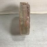Vase ancien soliflore cristal Walther glas verre rose forme lotus vintage
