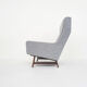 Set of two Dutch design lounge chairs with wenge feet
