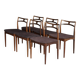 Dining chairs model 94 by Johannes Andersen for Christian Linneberg, Denmark. Set of 6.
