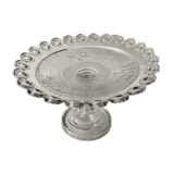 Moulded glass compotier